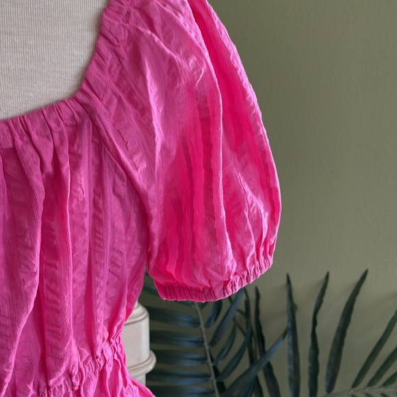 Tommy Hilfiger Pink Tonal Stripe blouse size small - Picture 5 of 7